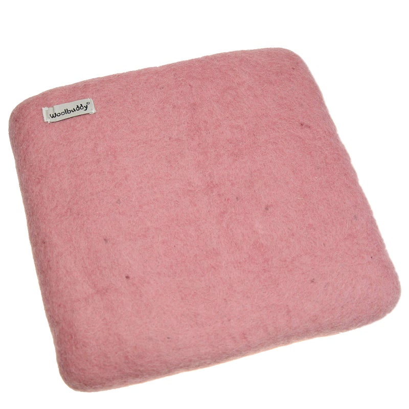 Woolbuddy Needle Felting Pad â€“ Pink Wool Mat 10x10x1.5 â€“ Foam Alternative Base for 3D, Wet, & Dry Felting Crafts - Image 1